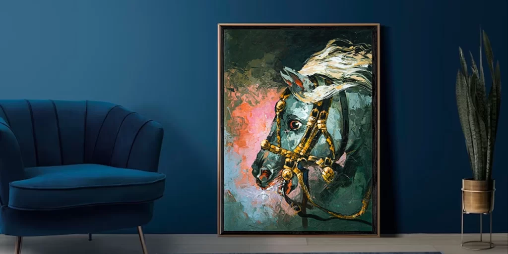 gold-horse-wall-decore